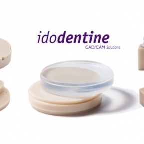 IDODENTINE DISCO PMMA 98,5 AZUL TRANSP. 16MM
